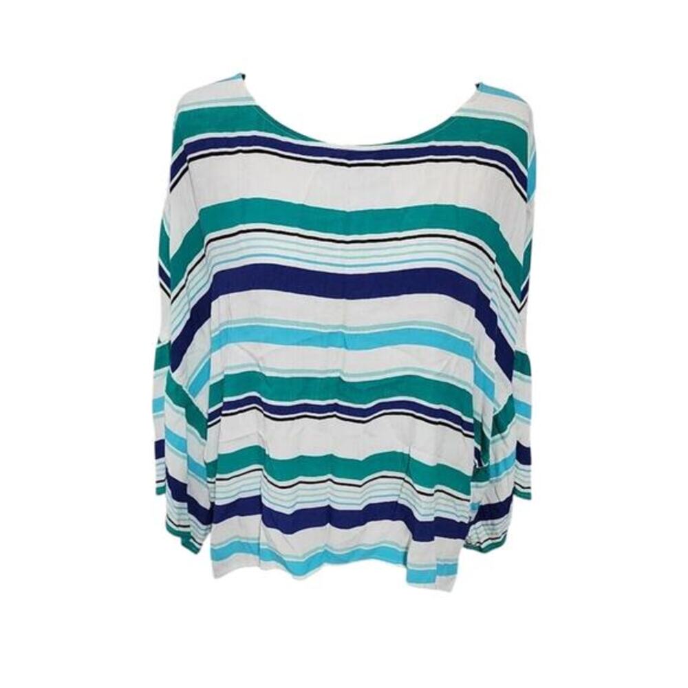 Nordstrom x Sanctuary striped bell sleeve blouse size small
